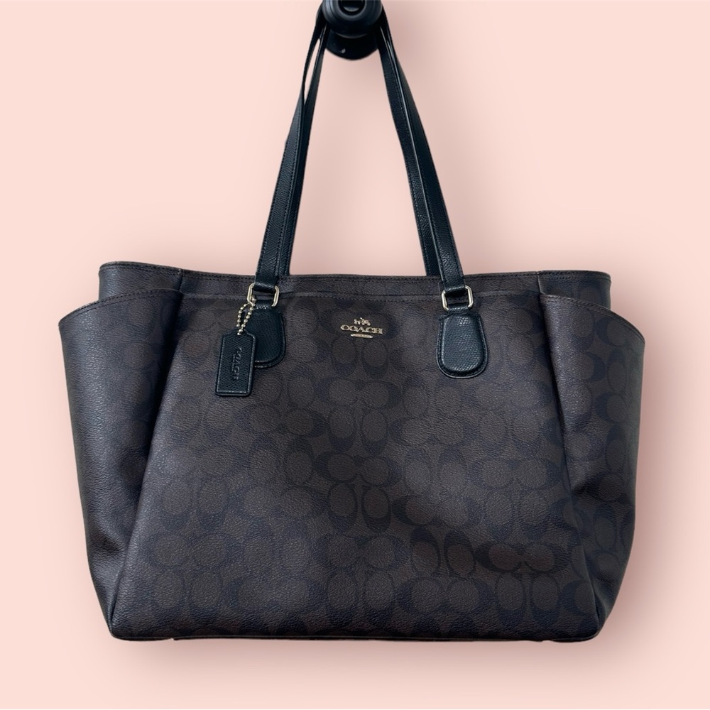 Coach Purse Signature Baby Bag- Baby bag in signature Leather -Large